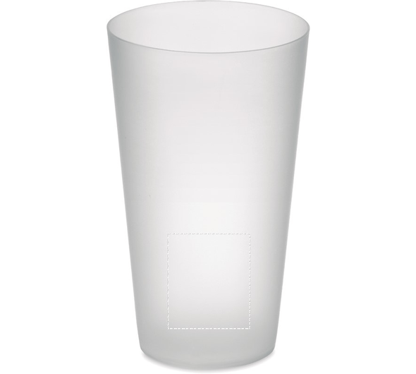 Frosted PP cup 550 ml